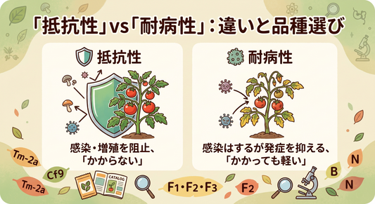 耐病性と抵抗性の違い