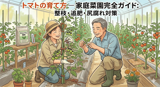 トマトの育て方 ― 定植後の整枝・追肥・尻腐れ対策まで、大玉・中玉・ミニ共通の管理ポイント